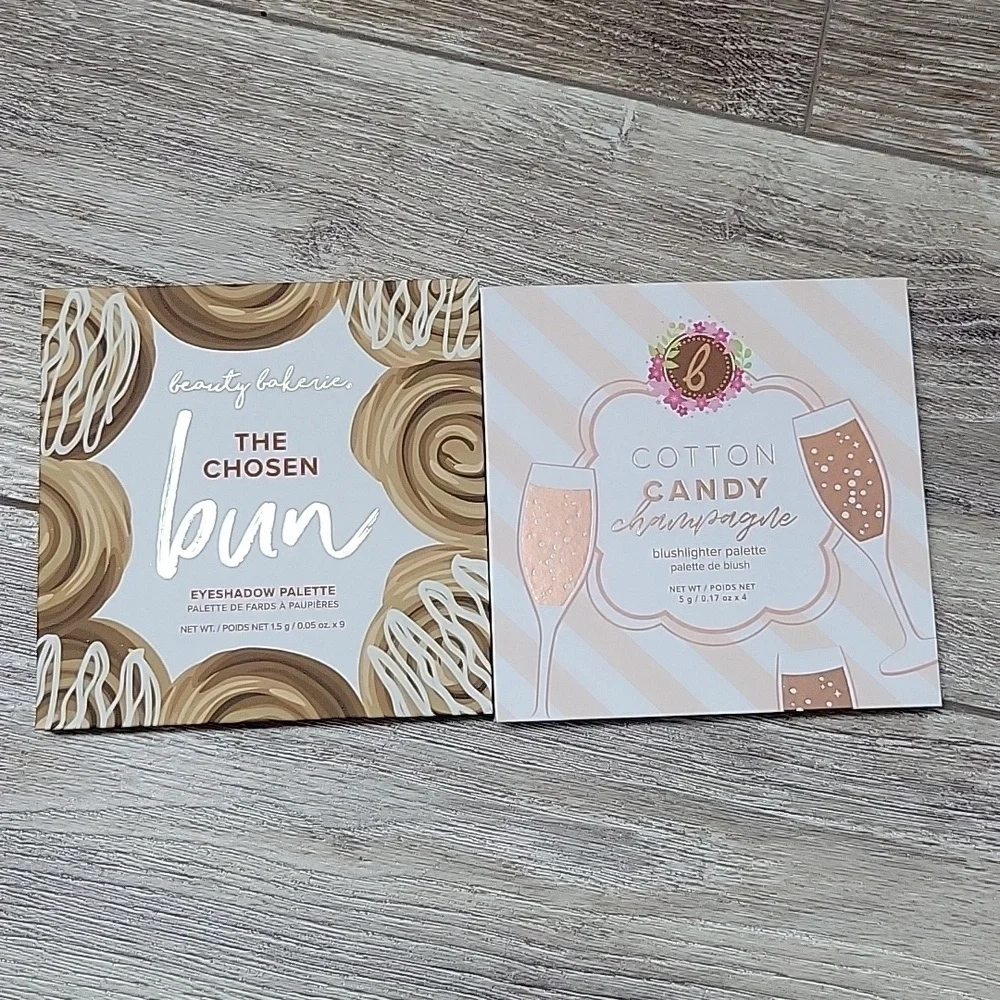 Beauty Bakerie The Chosen Bun Eyeshadow and Cotton Candy Champagne Blush Palette
